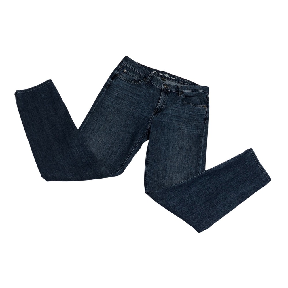 Eddie Bauer Womens Boyfriend Slim Leg Dark Wash Jeans Blue Size 6 W31 L28.5